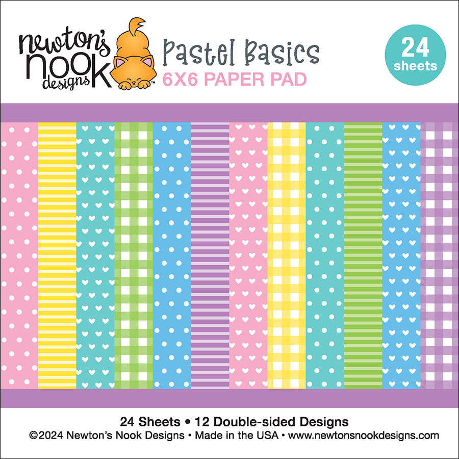 Newton's Nook Designs Pastel Basics 6x6 inch Paper Pad nn2401p02