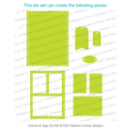 Newton's Nook Designs Frames and Tags Dies nn2403d01 layout