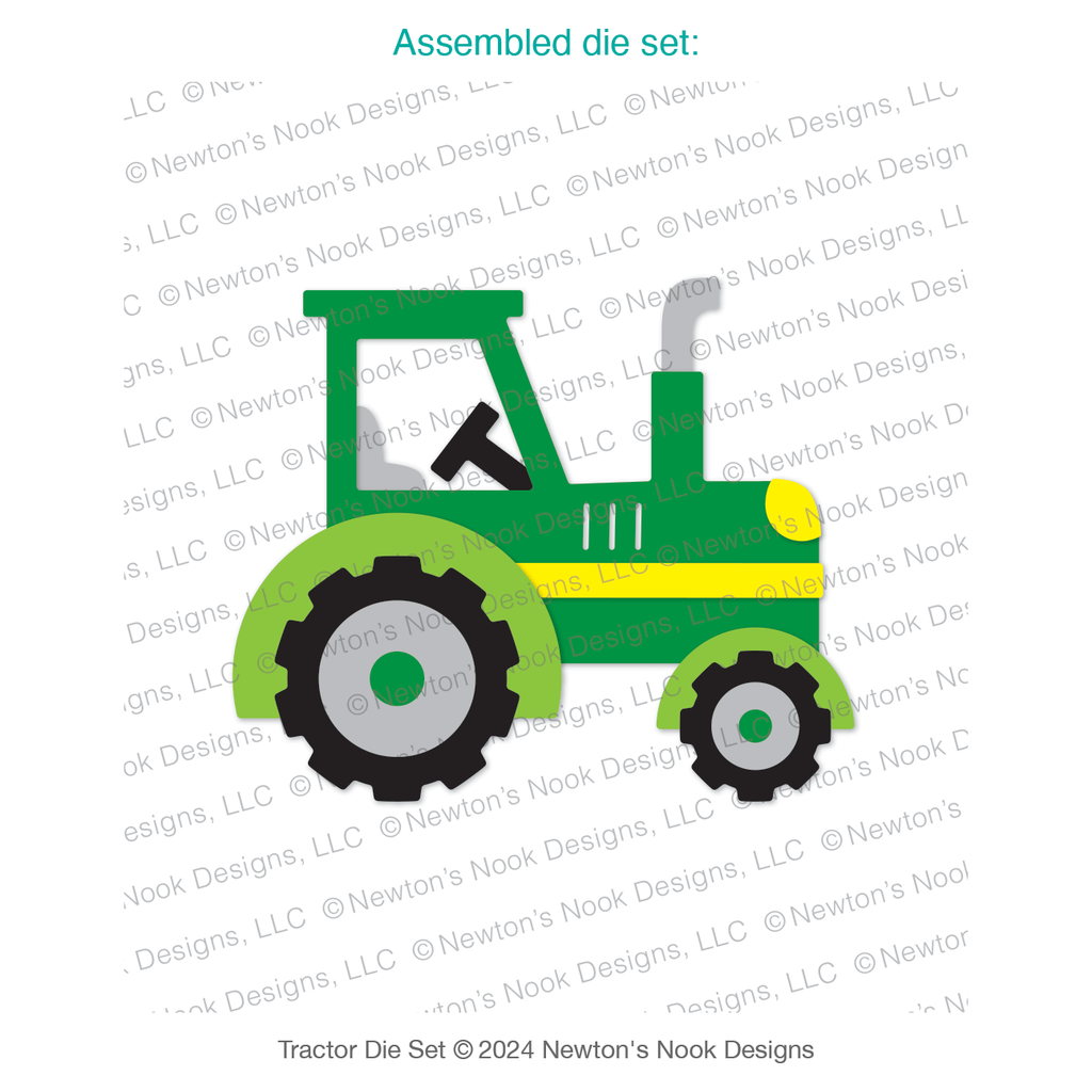 Newton's Nook Designs Tractor Dies nn2406d04 assembled product