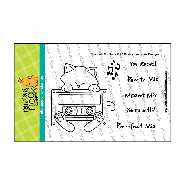 Newton's Nook Designs Newton's Mix Tape Clear Stamps nn2601s01