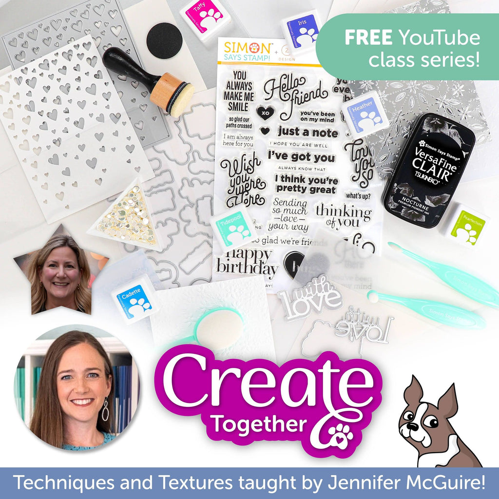 Limited Edition Simon Says Stamp Techniques and Textures Kit with Jennifer McGuire + FREE CLASS Create Together cktt26 glamour shot