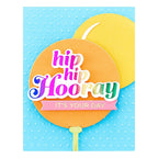 GLP-388 Spellbinders Glimmering Hooray Hot Foil Plate and Die Set Rainbow