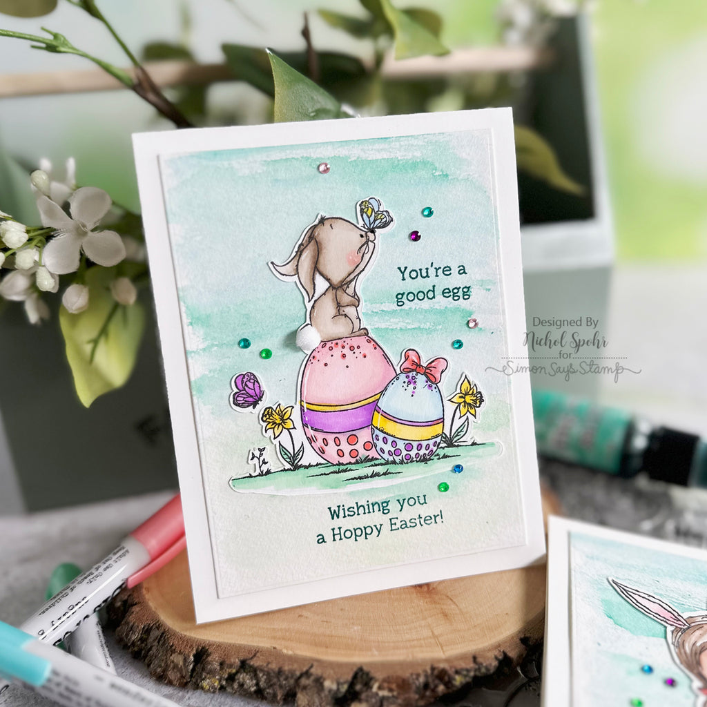 Simon Says Clear Stamps Hoppy Easter 2039ssc Easter Card | color-code:ALT06