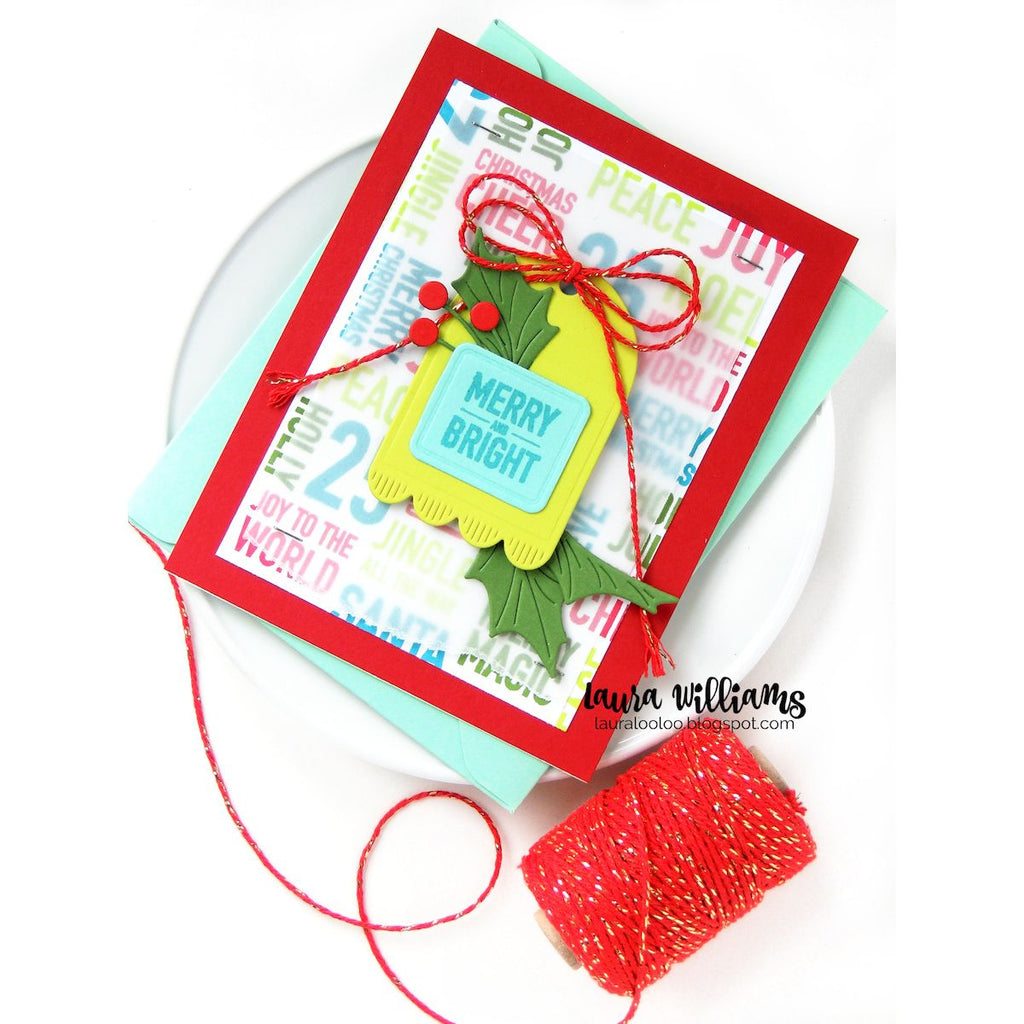 Simon Says Stamp Narrow Holly Cluster Wafer Die s1047 Sugar and Spice Holiday Card | color-code:ALT04