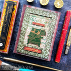 Tim Holtz Clear Stamps and Stencil Snarky Cat Christmas, Holiday Knit and Pines thmm134