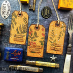 Tim Holtz Clear Stamps and Stencil Sketch Greenery, Plaid and Nordic thmm132