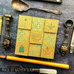 Tim Holtz Clear Stamps and Stencil Sketch Greenery, Plaid and Nordic thmm132