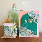 Tim Holtz Nature's Wonder Stamps with Simon Says Stamp Dies Bundle setnw25 Fall Card and Tag | color-code:ALT05
