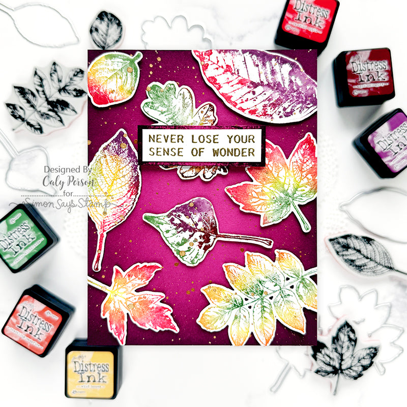 Tim Holtz Nature's Wonder Stamps with Simon Says Stamp Dies Bundle setnw25 Fall Card | color-code:ALT03