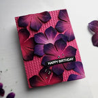 Simon Says Embossing Folder Neatly Knitted sf364 Splendor Birthday Card | color-code:ALT02