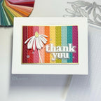 Simon Says Embossing Folder Neatly Knitted sf364 Splendor Thank You Card