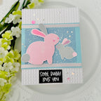 Simon Says Embossing Folder Neatly Knitted sf364 Splendor Easter Card