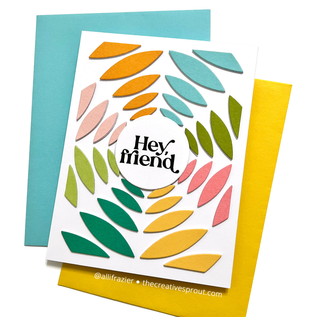 Simon Says Stamp Nested Leaves Plate Wafer Dies 1042md Be Bold Friend Card | color-code:ALT02