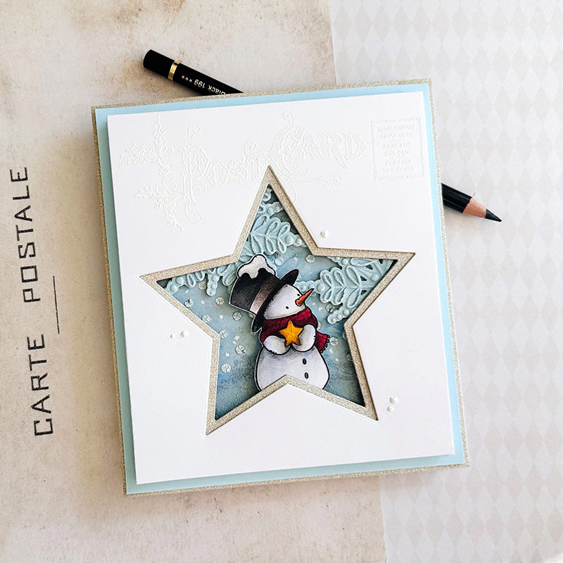 Simon Says Stamp Nested Stars Wafer Dies 1385sd And Everything Nice Christmas Card