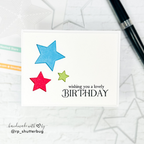 Simon Says Stamp Nested Stars Wafer Dies 1385sd And Everything Nice Birthday Card