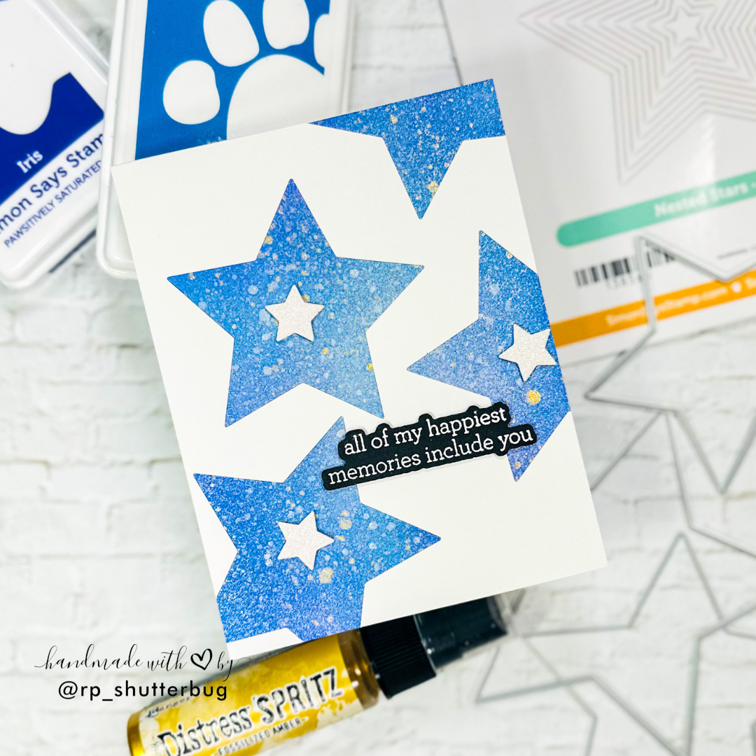 Simon Says Stamp Nested Stars Wafer Dies 1385sd And Everything Nice Friend Card