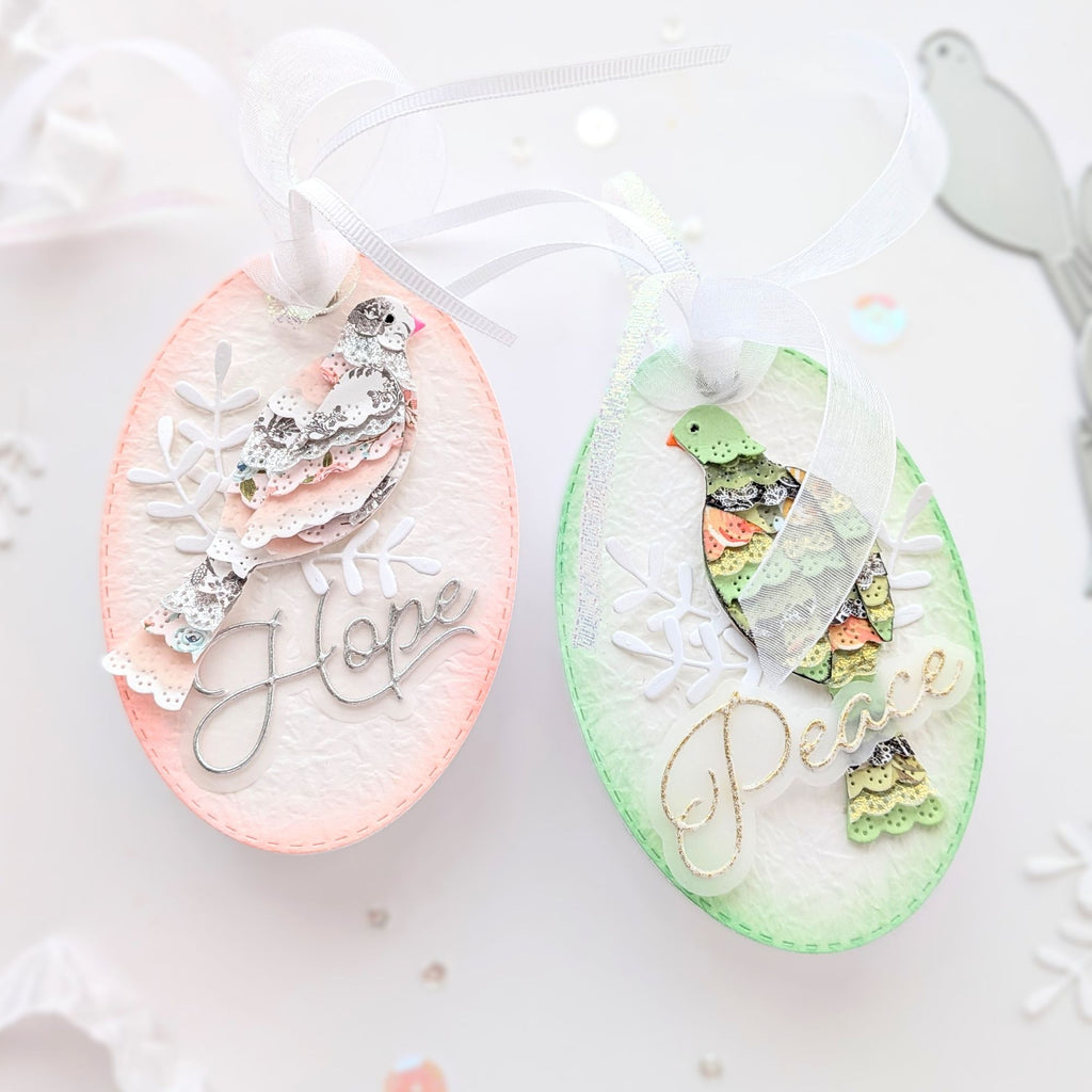 Simon Says Stamp Nested Stitched Ovals Wafer Dies 1495sd DieCember Holiday Tags