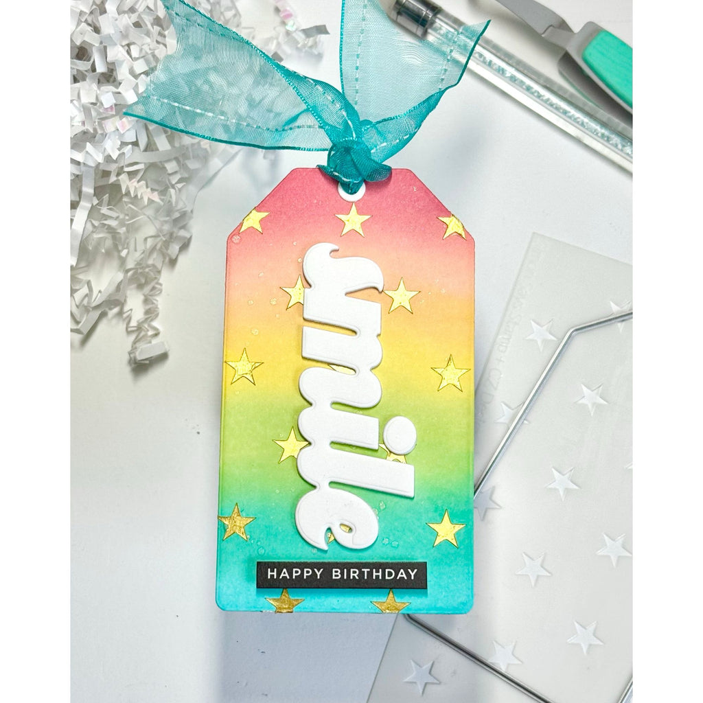 CZ Design Nested Tags Wafer Dies czd265 Birthday Tag