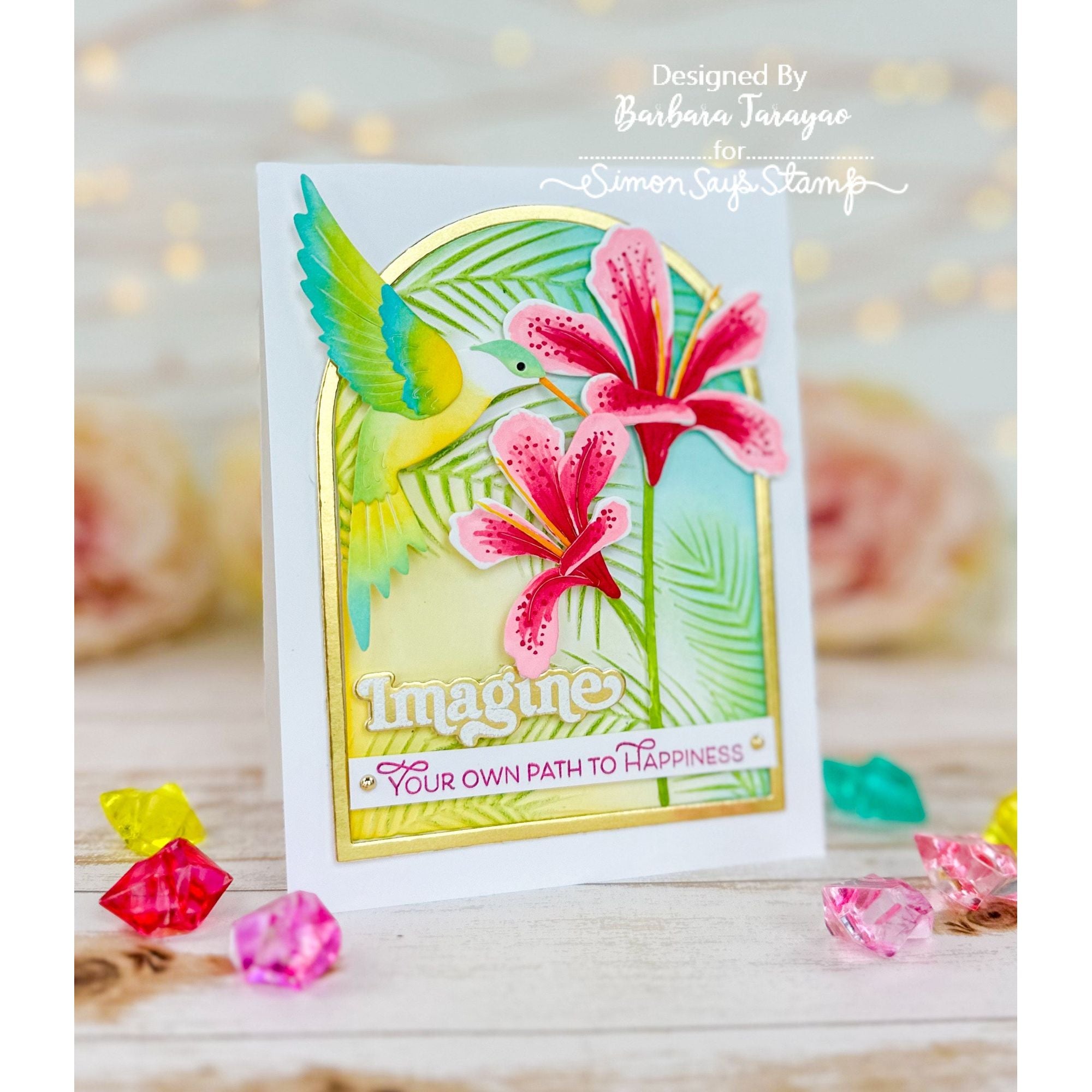 Simon Says Stamp Nested Domed Arches Frames Wafer Dies 1095sd Sunny Vibes Imagine Card
