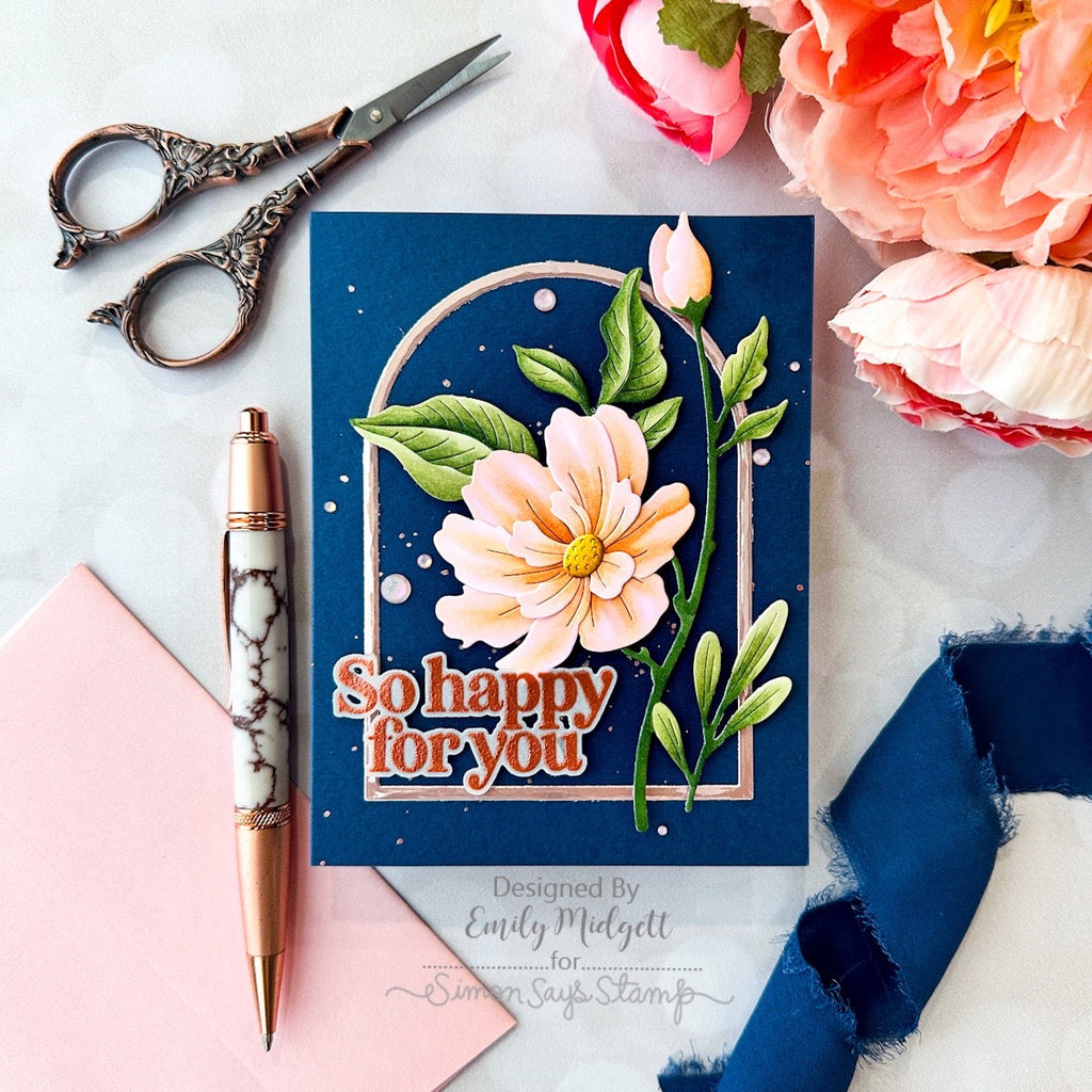 Simon Says Stamp Nested Domed Arches Frames Wafer Dies 1095sd Sunny Vibes Happy for You Card | color-code:ALT01