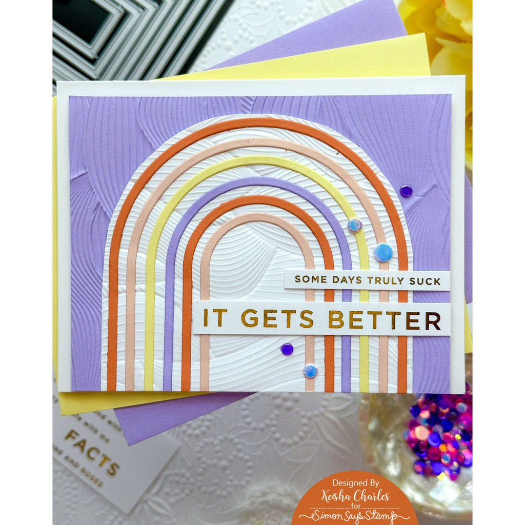 Simon Says Stamp Nested Domed Arches Frames Wafer Dies 1095sd Sunny Vibes Encouragement Card | color-code:ALT07