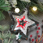 Simon Says Stamp Nested Stars Wafer Dies 1385sd And Everything Nice Upcycled Wrapping Paper Ornaments | color-code:ALT01