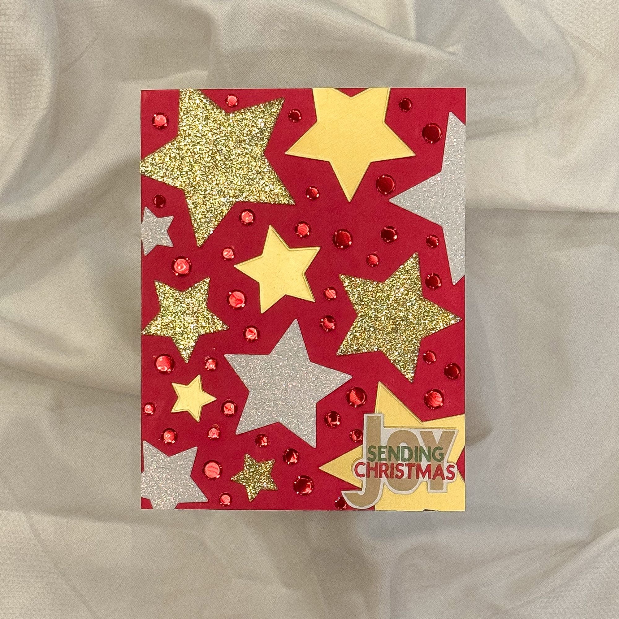 Simon Says Stamp Nested Stars Wafer Dies 1385sd And Everything Nice Christmas Card