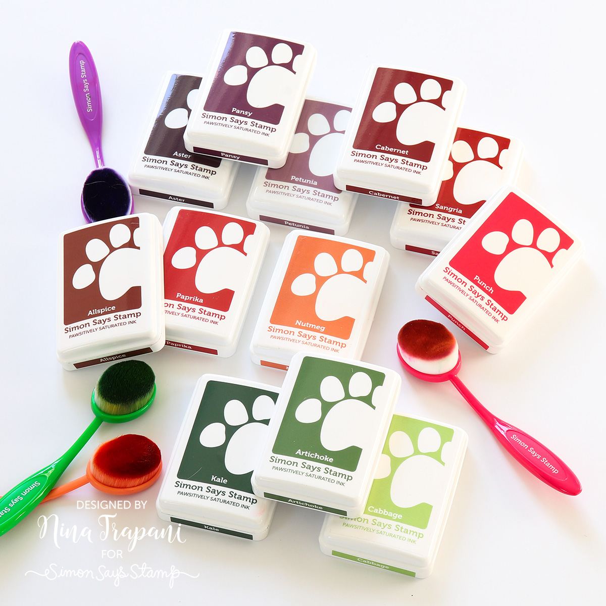 Simon Says Stamp Pawsitively Saturated Ink Set Gradient 5 (with Gradient 6) | color-code:ALT01