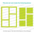Newton's Nook Designs A2 Card Layout 2 Die nn2407d02