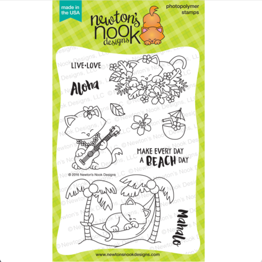 Newton's Nook Designs Aloha Newton Clear Stamps 20160702