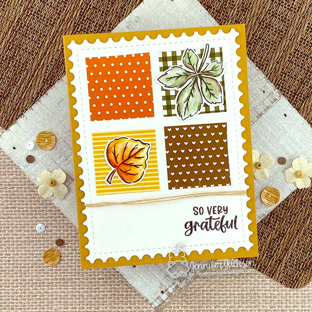 Newton's Nook Designs Autumn Basics 6 x 6 inch Paper Pad nn2409p03 grateful
