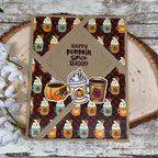 Newton's Nook Designs Autumn Coffees Clear Stamps nn2509s01 pumpkin
