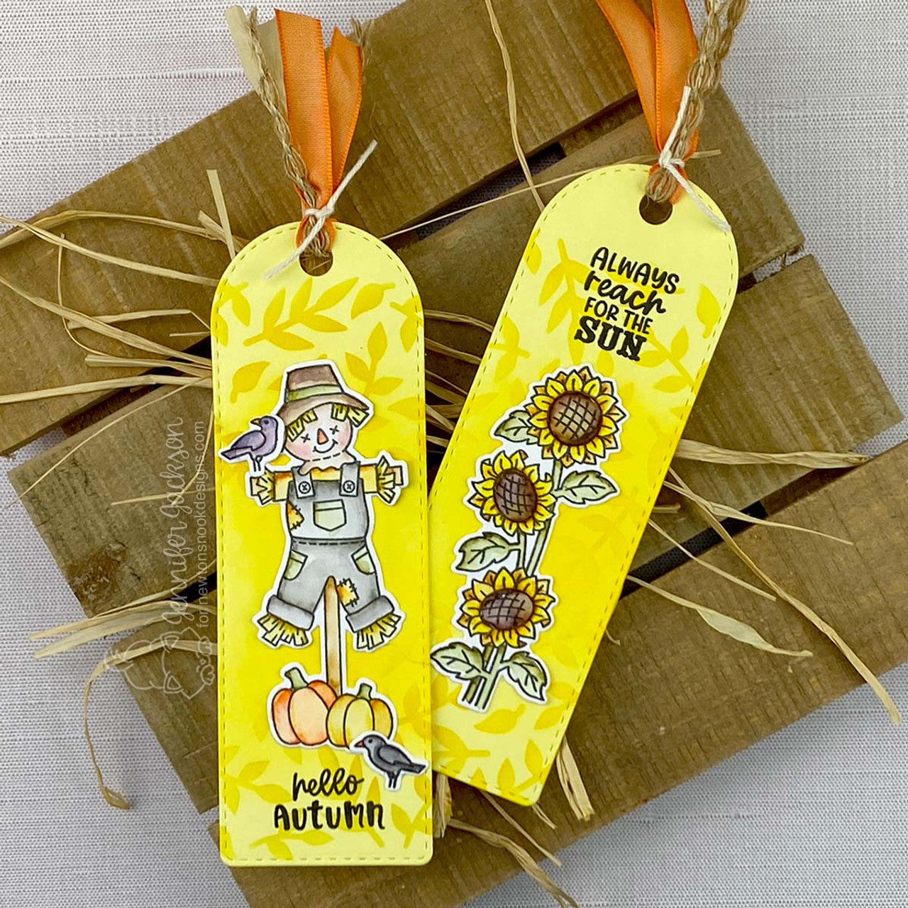 Newton's Nook Designs Autumn Fields Clear Stamps nn2509s03 bookmark