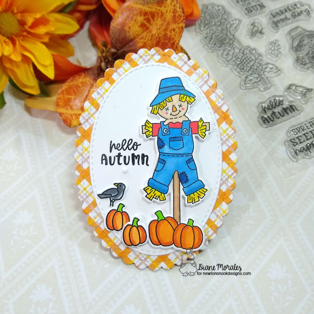 Newton's Nook Designs Autumn Fields Dies nn2509d03 pumpkins