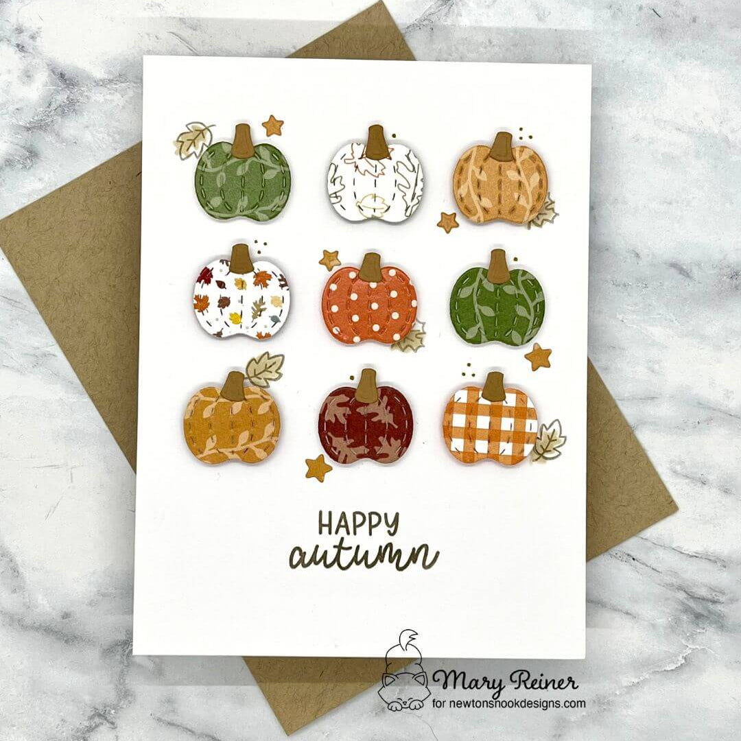 Newton's Nook Designs Autumn Leaves 6 x 6 inch Paper Pack nn2609p01 happy autumn card