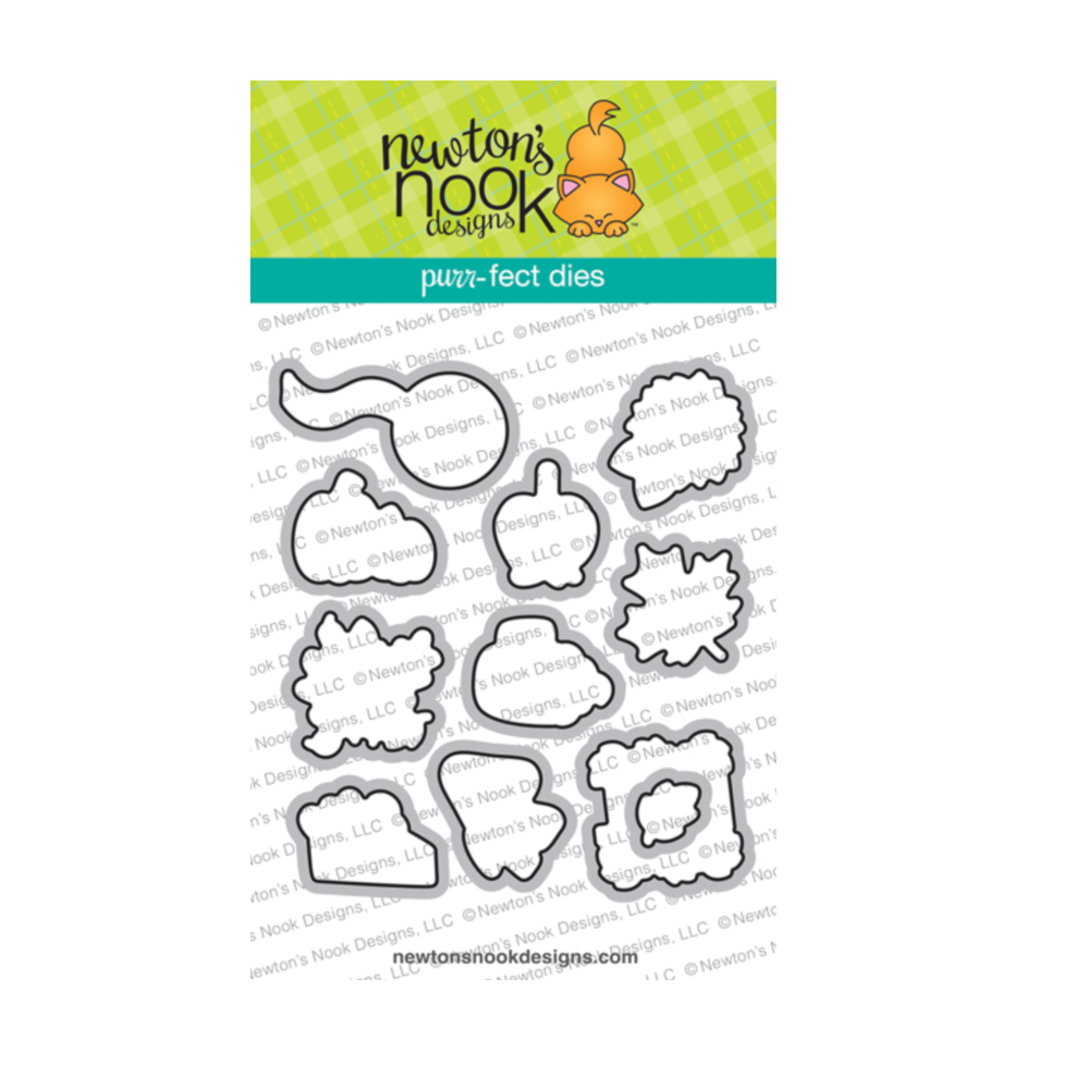 Newton's Nook Designs Autumn Postage Sampler Clear Stamp and Die Set image 2