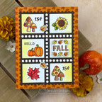 Newton's Nook Designs Autumn Postage Sampler Clear Stamps nn2509s02 fall