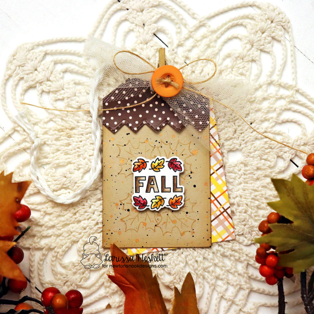Newton's Nook Designs Autumn Postage Sampler Dies nn2509d02 leaves