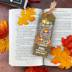 Newton's Nook Designs Autumn Reads Clear Stamp and Die Set bookmark
