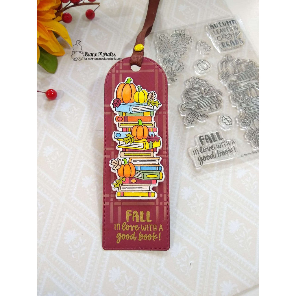 Newton's Nook Designs Autumn Reads Clear Stamps nn2409s04 bookmarks