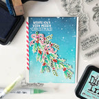 Newton's Nook Designs Bells and Holly Clear Stamps nn2310s04 snowflakes