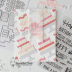 Newton's Nook Designs Birthday Greetings Clear Stamps nn2608s01 big birthday wishes card