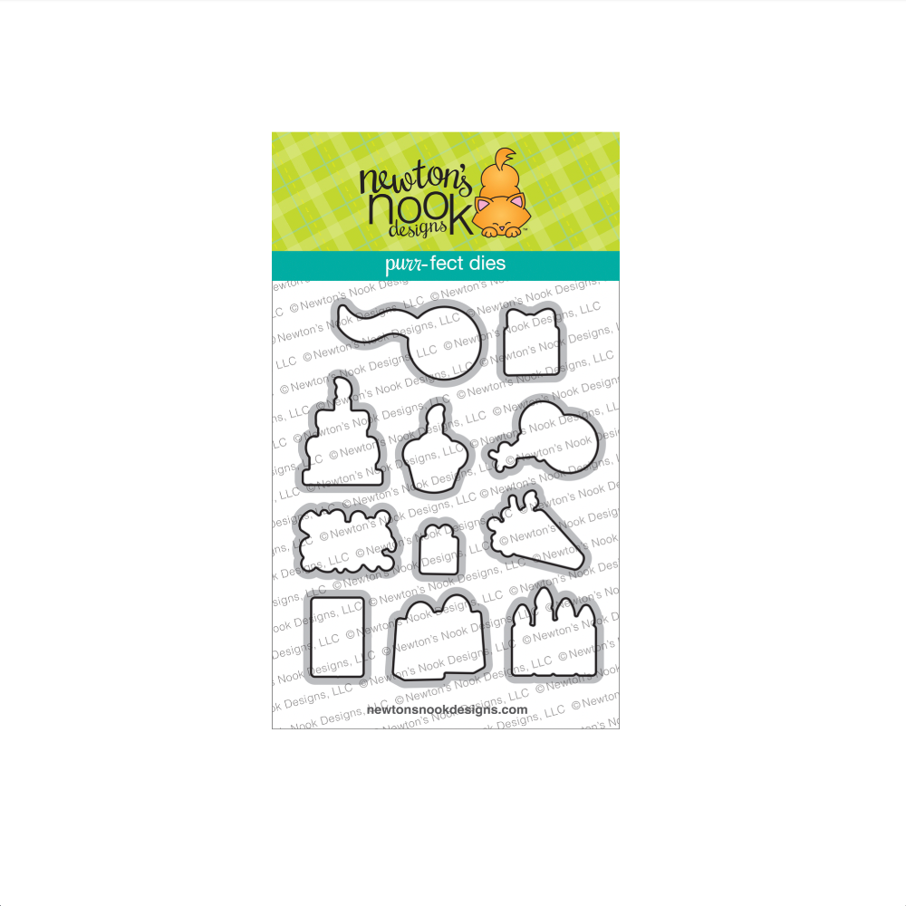 Newton's Nook Designs Birthday Postage Sampler Clear Stamp and Die Set product image 2