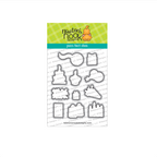 Newton's Nook Designs Birthday Postage Sampler Clear Stamp and Die Set product image 2
