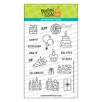 Newton's Nook Designs Birthday Postage Sampler Clear Stamps nn2507s03 1