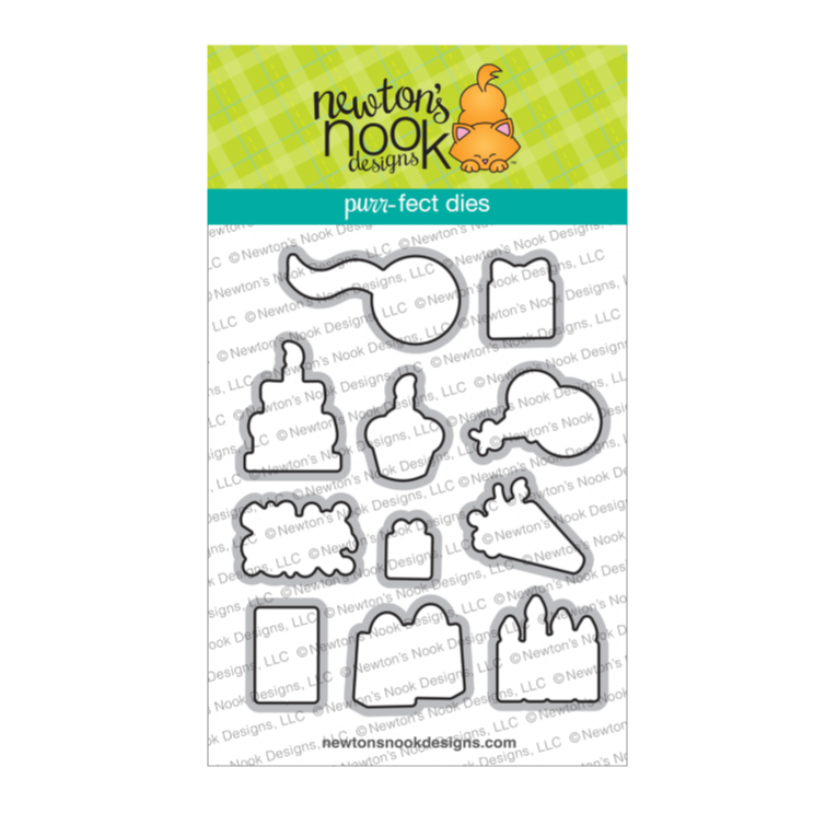 Newton's Nook Designs Birthday Postage Sampler Dies nn2507d03