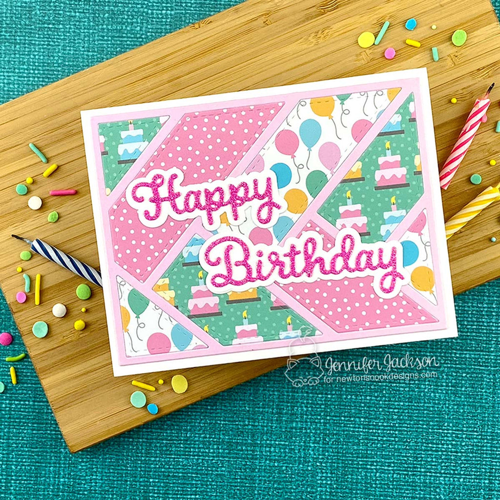 Newton's Nook Designs Birthday Time 6x6 inch Paper Pad nn2507p01 balloons