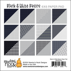 Newton's Nook Designs Black & White Basics 6 x 6 inch Paper Pad nn2407p02