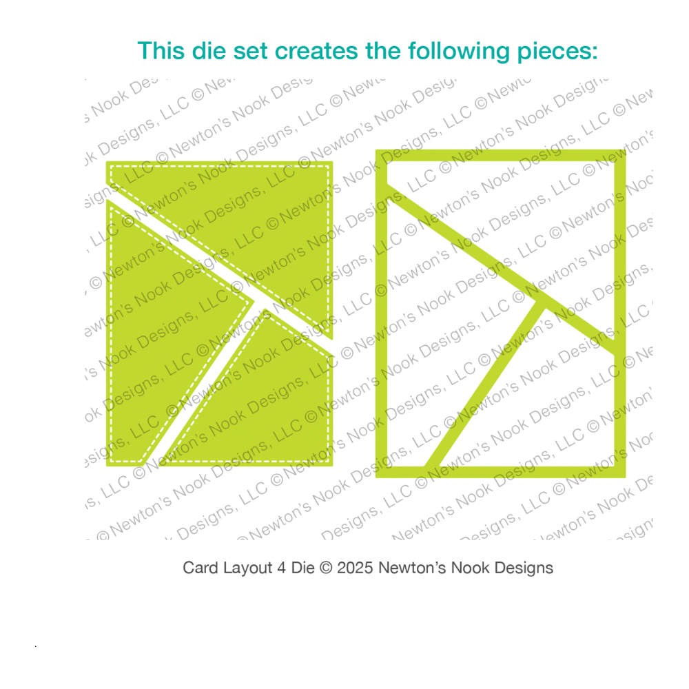 Newton's Nook Designs Card Layout 4 Die nn2507d05 product image