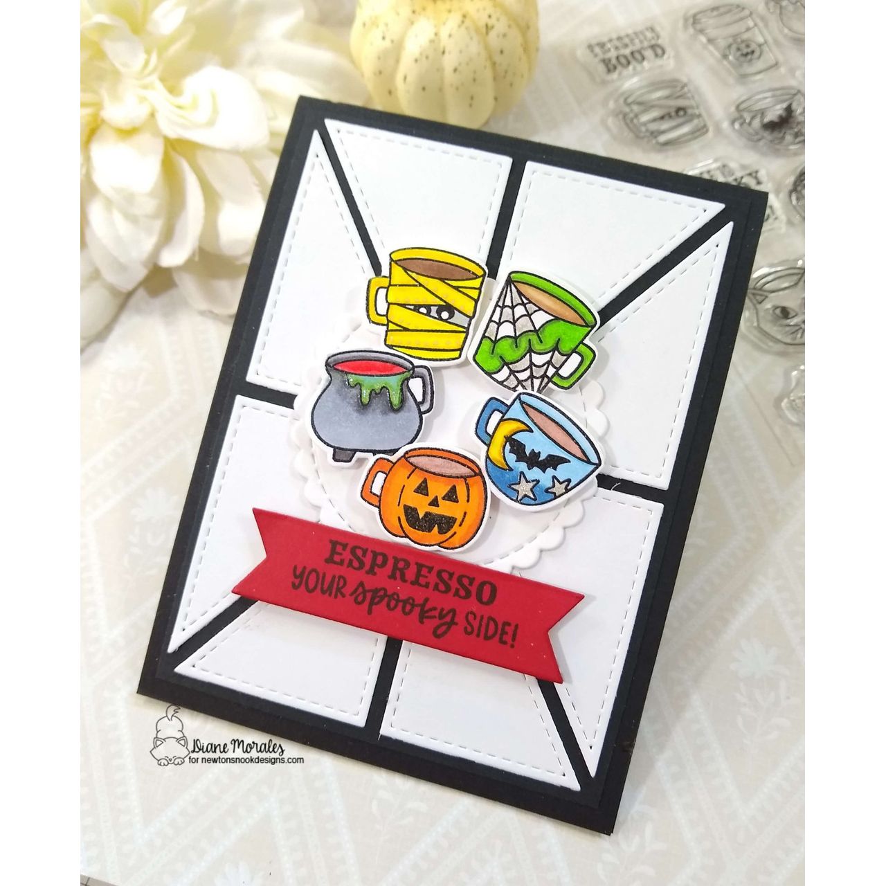 Newton's Nook Designs Card Layout 5 Die nn2509d07 cups